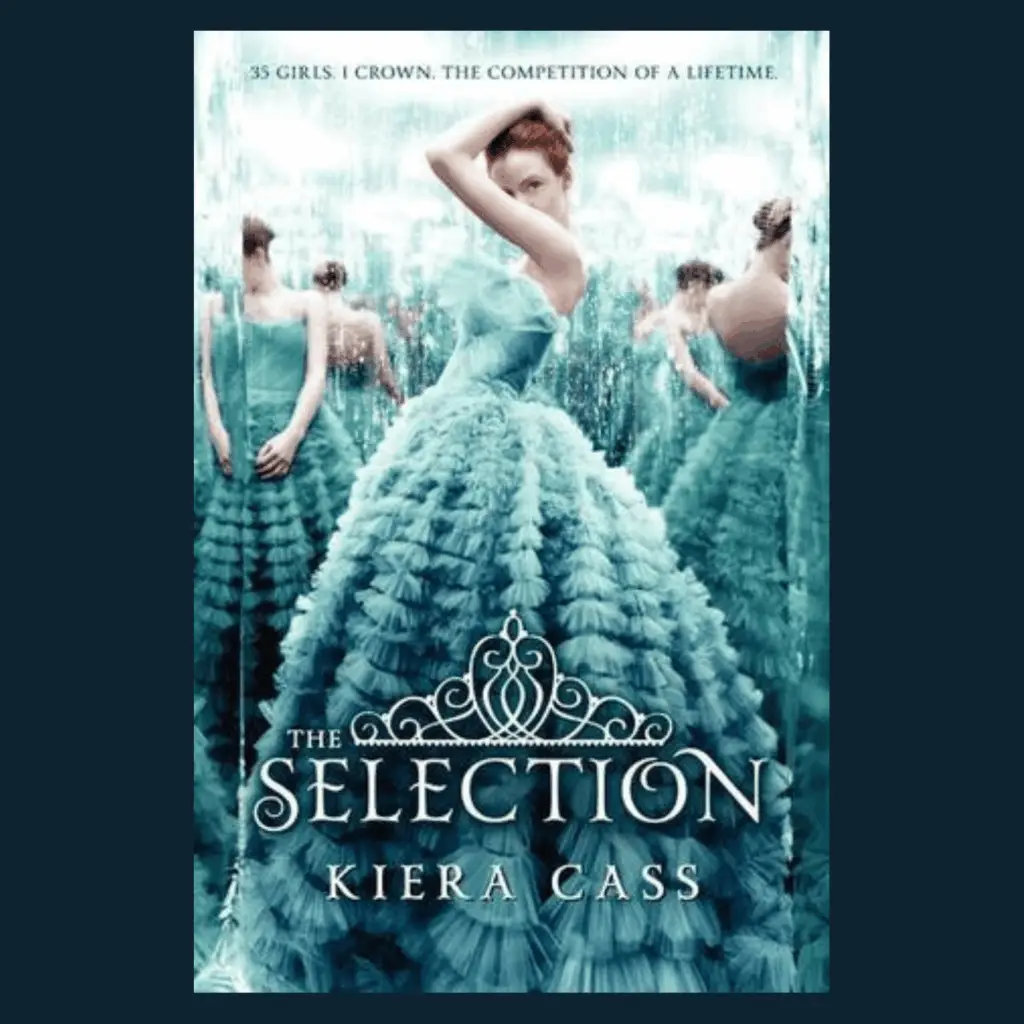 The cover of Kiera Cass's The Selection--for a review by The Pencil Princess Workshop