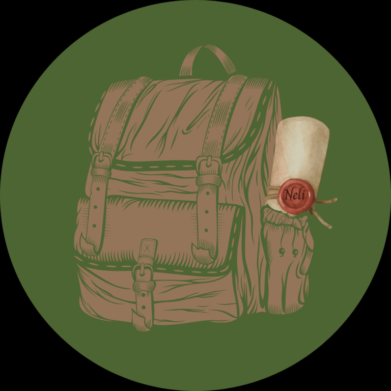 The illustration for When Dragons Came Chapter 6--Prophetic Preparation features a rucksack with a scroll of parchment sticking out of one pocket. On the seal of the parchment is the word "Neli"